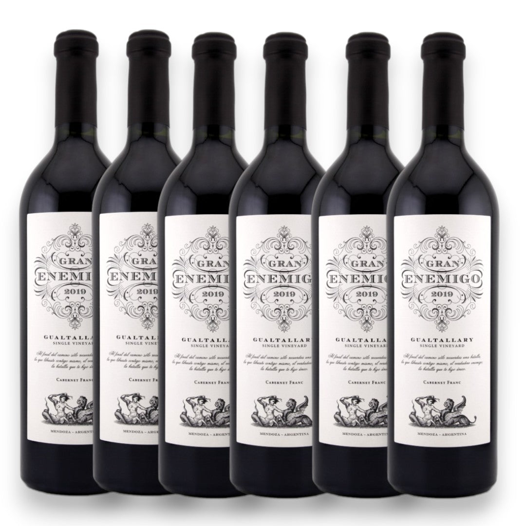 Kit 6 Gran Enemigo Gualtallary 2019 + Caixa de Madeira